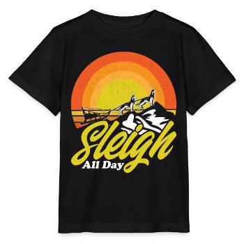 Traîneaux de course de chiens traîneaux - T-shirt bio MINI CREATOR Stanley/Stella Enfant - noir - Devant - Mikhail (115cm)
