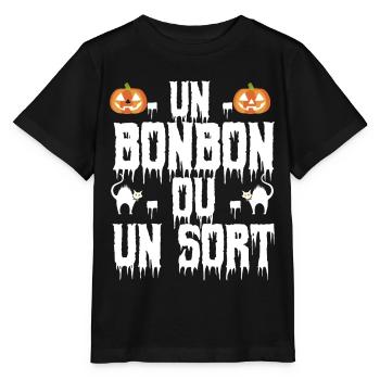 un bonbon ou un sort - T-shirt bio MINI CREATOR Stanley/Stella Enfant - noir - Devant - Mikhail (115cm)