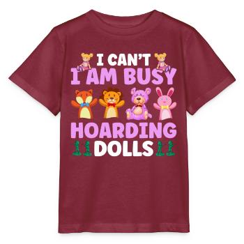Sammeln Lustig Sammlung Geschenk - Stanley/Stella Kinder T-Shirt MINI CREATOR  - Burgunderrot - Vorne - Kain (125cm)