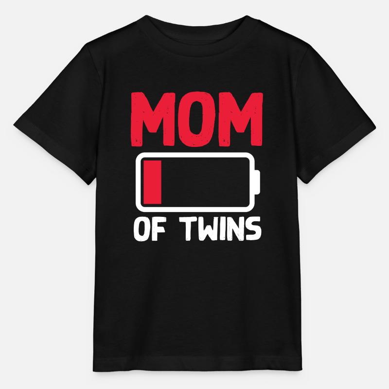 Mutter Von Zwillingen Schwangerschaftsanzeige - Stanley/Stella Kinder T-Shirt MINI CREATOR  - Schwarz