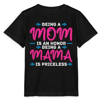 Eine Mutter -Ehren -Mama Zu Sein, Ist - Stanley/Stella Kinder T-Shirt MINI CREATOR  - Schwarz - Vorne - Mikhail (115cm)