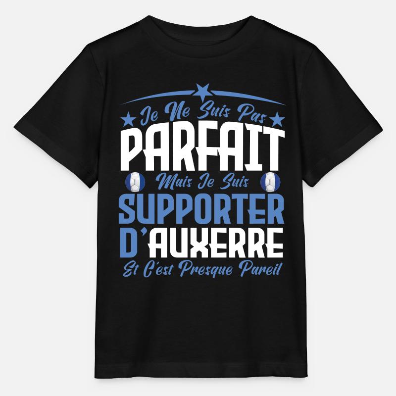 je ne suis pas parfait, supporteur d'Auxerre . - T-shirt bio MINI CREATOR Stanley/Stella Enfant - noir