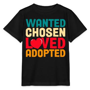 Adoption von Kindern Adoption Pflegeeltern - Stanley/Stella Kinder T-Shirt MINI CREATOR  - Schwarz - Vorne - Mikhail (115cm)
