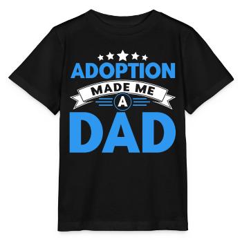 Adoption Adoptive Parents Foster Parents Gift - Stanley/Stella MINI CREATOR Kids’ T-Shirt - black - Front - Mikhail (115cm)