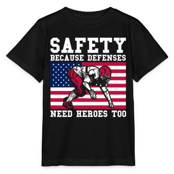 Football Game American Football Football Player - Stanley/Stella MINI CREATOR Kids’ T-Shirt - black - Front - Mikhail (115cm)
