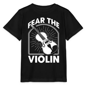 Cadeau de violoniste violoniste - T-shirt bio MINI CREATOR Stanley/Stella Enfant - noir - Devant - Mikhail (115cm)