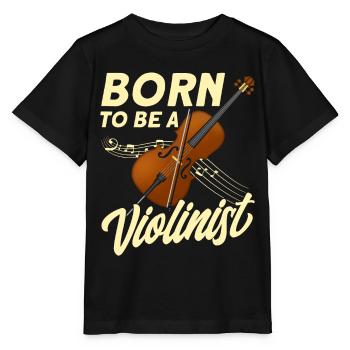 Cadeau de violoniste violoniste - T-shirt bio MINI CREATOR Stanley/Stella Enfant - noir - Devant - Mikhail (115cm)
