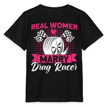 Racing Car Drag Racing Car Racing Gift - Stanley/Stella MINI CREATOR Kids’ T-Shirt - black - Front - Mikhail (115cm)