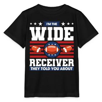 Football Game Football Player American Football - Stanley/Stella MINI CREATOR Kids’ T-Shirt - black - Front - Mikhail (115cm)
