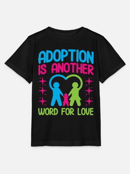Adoptiveltern Adoption von Kindern Pflegeeltern - Stanley/Stella Kinder T-Shirt MINI CREATOR - Schwarz