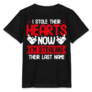 Foster Parents Adoption Adoptive Parents Gift - Stanley/Stella MINI CREATOR Kids’ T-Shirt - black - Front - Mikhail (115cm)