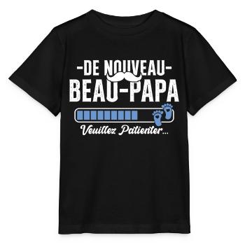 Nouveau Beau Papa Cadeau Père Cool - T-shirt bio MINI CREATOR Stanley/Stella Enfant - noir - Devant - Mikhail (115cm)