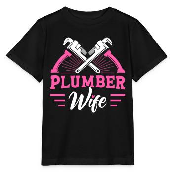 Plumbing Tradesmen Plumbers Gift - Stanley/Stella MINI CREATOR Kids’ T-Shirt - black - Front - Mikhail (115cm)