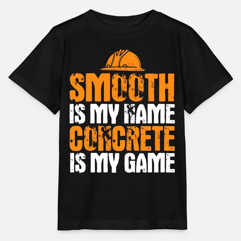 Construction Site Concrete Builder Construction Worker Gift - Stanley/Stella MINI CREATOR Kids’ T-Shirt - black