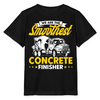 Cadeau de chantier de construction de béton de constructeur en béton - T-shirt bio MINI CREATOR Stanley/Stella Enfant - noir - Devant - Mikhail (115cm)