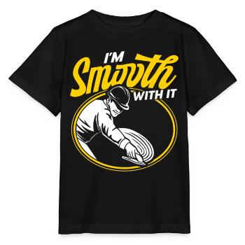 Concrete Builder Reinforced Concrete Builder Concrete Mixer Gift - Stanley/Stella MINI CREATOR Kids’ T-Shirt - black - Front - Mikhail (115cm)