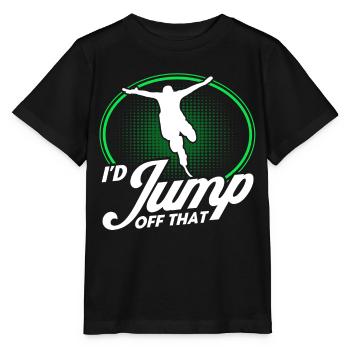 Extremsport Bungee Springen Bungee Springer - Stanley/Stella Kinder T-Shirt MINI CREATOR  - Schwarz - Vorne - Mikhail (115cm)