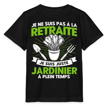 Garten Schrebergarten Gartenarbeit Geschenk - Stanley/Stella Kinder T-Shirt MINI CREATOR  - Schwarz - Vorne - Mikhail (115cm)