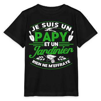 Gärtner Schrebergarten Gartenarbeit Geschenk - Stanley/Stella Kinder T-Shirt MINI CREATOR  - Schwarz - Vorne - Mikhail (115cm)