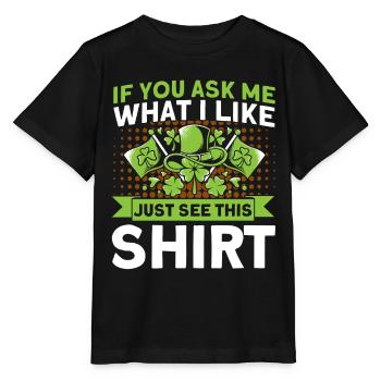 Ireland Irish roots Irish gift - Stanley/Stella MINI CREATOR Kids’ T-Shirt - black - Front - Mikhail (115cm)