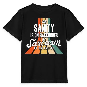 Sarcastic Black Humor Irony Gift - Stanley/Stella MINI CREATOR Kids’ T-Shirt - black - Front - Mikhail (115cm)