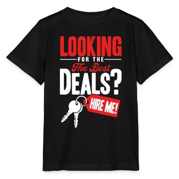House Sell Property Agent Gift - Stanley/Stella MINI CREATOR Kids’ T-Shirt - black - Front - Mikhail (115cm)