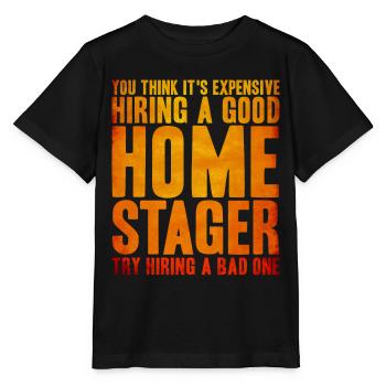 Innenarchitektin Hausvorstellung Haus Einrichtung - Stanley/Stella Kinder T-Shirt MINI CREATOR  - Schwarz - Vorne - Mikhail (115cm)