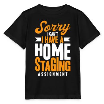 Innenarchitekt Haus Einrichtung Hausvorstellung Ge - Stanley/Stella Kinder T-Shirt MINI CREATOR  - Schwarz - Vorne - Mikhail (115cm)