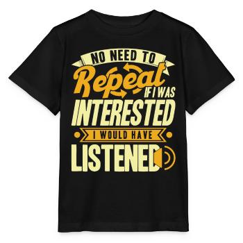 Black Humor Sarcasm Irony Gift - Stanley/Stella MINI CREATOR Kids’ T-Shirt - black - Front - Mikhail (115cm)