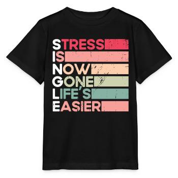 Geschiedene Ex Partner Geschieden Geschenk - Stanley/Stella Kinder T-Shirt MINI CREATOR  - Schwarz - Vorne - Mikhail (115cm)