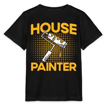Peintre Décorateur Cadeau de commerçant - T-shirt bio MINI CREATOR Stanley/Stella Enfant - noir - Devant - Mikhail (115cm)