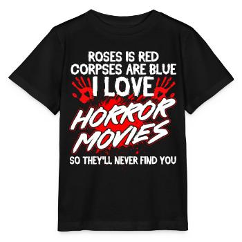Horror Movie Spooky Movies Slasher Movie Gift - Stanley/Stella MINI CREATOR Kids’ T-Shirt - black - Front - Mikhail (115cm)