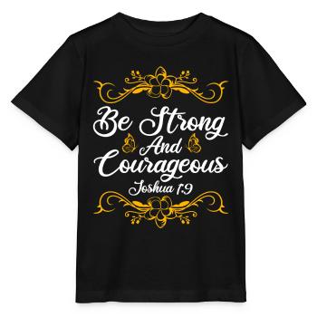 Christlich Religiös Bibelvers Geschenk - Stanley/Stella Kinder T-Shirt MINI CREATOR  - Schwarz - Vorne - Mikhail (115cm)