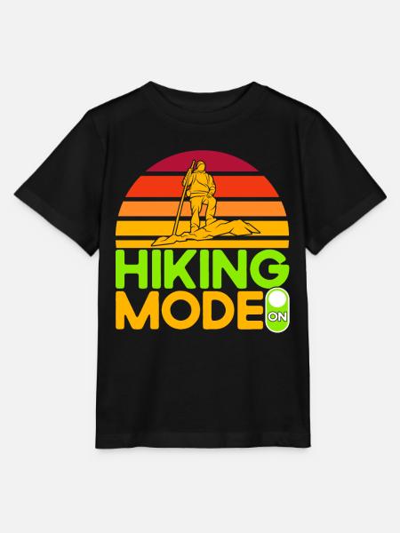 Draußen Wandern Fernweh Geschenk - Stanley/Stella Kinder T-Shirt MINI CREATOR - Schwarz