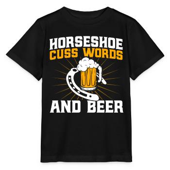 Horseshoe Throwing Horseshoe Throwing Horseshoe Throwing Game - Stanley/Stella MINI CREATOR Kids’ T-Shirt - black - Front - Mikhail (115cm)