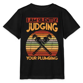 Assessment of sanitary pipe builders pipes - Stanley/Stella MINI CREATOR Kids’ T-Shirt - black - Front - Mikhail (115cm)