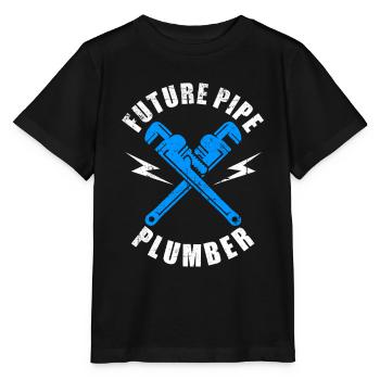 Sanitary Pipefitter Pipes Pipefitting Future Pipe - Stanley/Stella MINI CREATOR Kids’ T-Shirt - black - Front - Mikhail (115cm)