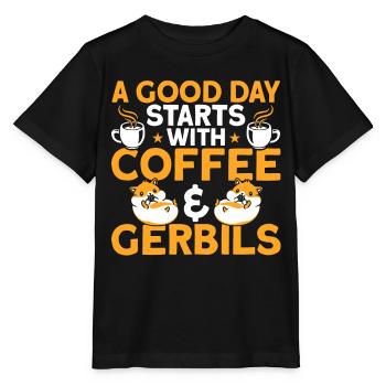 Gerbilles Mignonnes Gerbilles Gerbilles Lovers G - T-shirt bio MINI CREATOR Stanley/Stella Enfant - noir - Devant - Mikhail (115cm)