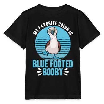 Blaufußtölpel Seevogel Tölpel Geschenk - Stanley/Stella Kinder T-Shirt MINI CREATOR  - Schwarz - Vorne - Mikhail (115cm)