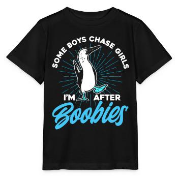 Vogelbeobachter Seevogel Tölpelvogel Geschenk - Stanley/Stella Kinder T-Shirt MINI CREATOR  - Schwarz - Vorne - Mikhail (115cm)