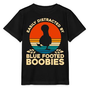 Seevogel Blaufußtölpel Vogelbeobachter Geschenk - Stanley/Stella Kinder T-Shirt MINI CREATOR  - Schwarz - Vorne - Mikhail (115cm)