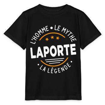 Laporte L Homme Le Mythe La Légende - T-shirt bio MINI CREATOR Stanley/Stella Enfant - noir - Devant - Mikhail (115cm)