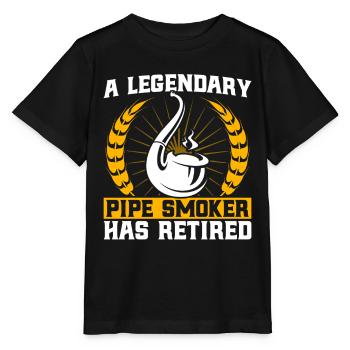 Pipe Smokers Community Pipe Smoking Pipe Tab - Stanley/Stella MINI CREATOR Kids’ T-Shirt - black - Front - Mikhail (115cm)