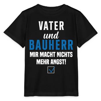 Papa et promoteur Rien ne me fait plus peur - T-shirt bio MINI CREATOR Stanley/Stella Enfant - noir - Devant - Mikhail (115cm)