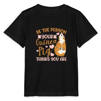 Die Person, Für Die Dich Dein Meerschweinchen - Stanley/Stella Kinder T-Shirt MINI CREATOR  - Schwarz - Vorne - Mikhail (115cm)