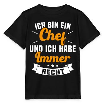 LE CHEF A TOUJOURS RAISON - T-shirt bio MINI CREATOR Stanley/Stella Enfant - noir - Devant - Mikhail (115cm)