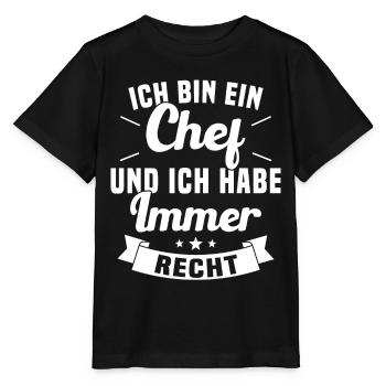 LE CHEF A TOUJOURS RAISON - T-shirt bio MINI CREATOR Stanley/Stella Enfant - noir - Devant - Mikhail (115cm)