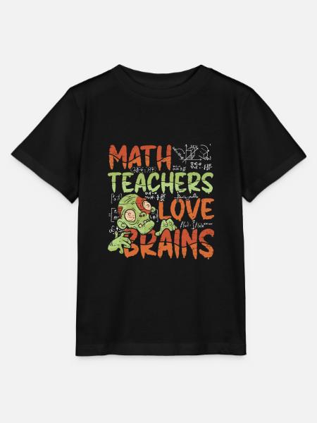Mathelehrer Lieben Gehirne - Halloween-kostüm - Stanley/Stella Kinder T-Shirt MINI CREATOR - Schwarz