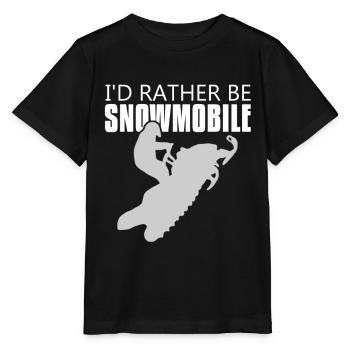 I would rather - Stanley/Stella MINI CREATOR Kids’ T-Shirt - black - Front - Mikhail (115cm)