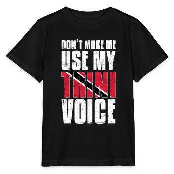 Trinité-et-Tobago Trinité-et-Tobago drapeau de Trinité - T-shirt bio MINI CREATOR Stanley/Stella Enfant - noir - Devant - Mikhail (115cm)
